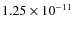 $1.25\times10^{-11}$