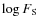 $\log F_{\rm S}$