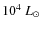$10^4~{L}_\odot$