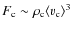 $F_{\rm c}\sim \rho_{\rm c} \langle{\varv_{\rm c}}\rangle^3$
