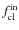 $f_{\rm cl}^{\rm in}$