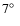 $7\hbox{$^\circ$ }$