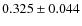 $0.325\pm0.044$