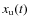 $x_{{\rm u}}(t)$