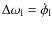 $\Delta\omega_{\rm l}=\dot{\phi}_{\rm l}$