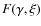 $F(\gamma,\xi)$