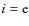 $i={\rm e}$