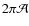 $2\pi{\cal A}$