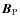 ${\vec B}_{\rm P}$