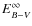 $E^\infty _{B-V}$