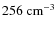 $256~{\rm cm}^{-3}$