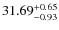 $\rm 31.69 ^{+0.65}_{-0.93}$