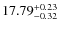 $\rm 17.79 ^{+0.23}_{-0.32}$