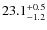 $\rm 23.1^{+0.5}_{-1.2} $