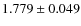 $1.779\pm0.049$