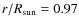 $r/R_{\rm sun}=0.97$