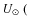 $U_{\odot}~ ($