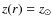 $z(r)=z_{\odot}$