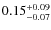 $0.15_{-0.07}^{\rm +0.09}$