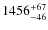 $1456_{-46}^{\rm +67}$