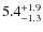 $5.4_{-1.3}^{\rm +1.9}$