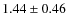 $1.44\pm0.46$