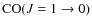 ${\rm CO}(J=1\rightarrow0)$