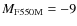 $M_{\rm F550M} = -9$