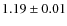 $1.19 \pm 0.01$