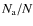 $N_{\rm a}/N$