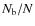 $N_{\rm b}/N$
