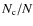 $N_{\rm c}/N$