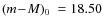 $\mbox{$(m\!-\!M)_{0}$ }= 18.50$