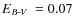 $\mbox{$E_{B\!-\!V}$ }=0.07$