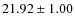 $21.92 \pm 1.00$