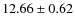 $12.66 \pm 0.62$