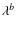 $\lambda^b$
