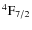 ${\rm ^4F_{7/2}}$