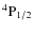 ${\rm ^4P_{1/2}}$