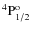 ${\rm ^4P^{o}_{1/2} }$