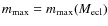 $m_{\rm max} = m_{\rm max} (M_{\rm ecl})$