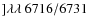 $]\lambda\lambda\ 6716/6731$