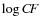 $\log C\!F$