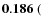 ${\bf0.186}~($