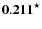 ${\bf0.211}^\star$