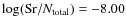 $\log({\rm Sr}/N_{\rm total})=-8.00$