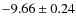 $-9.66\pm0.24$
