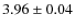 $3.96\pm0.04$