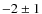 $-2\pm1$