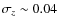 $\sigma_z\sim0.04$